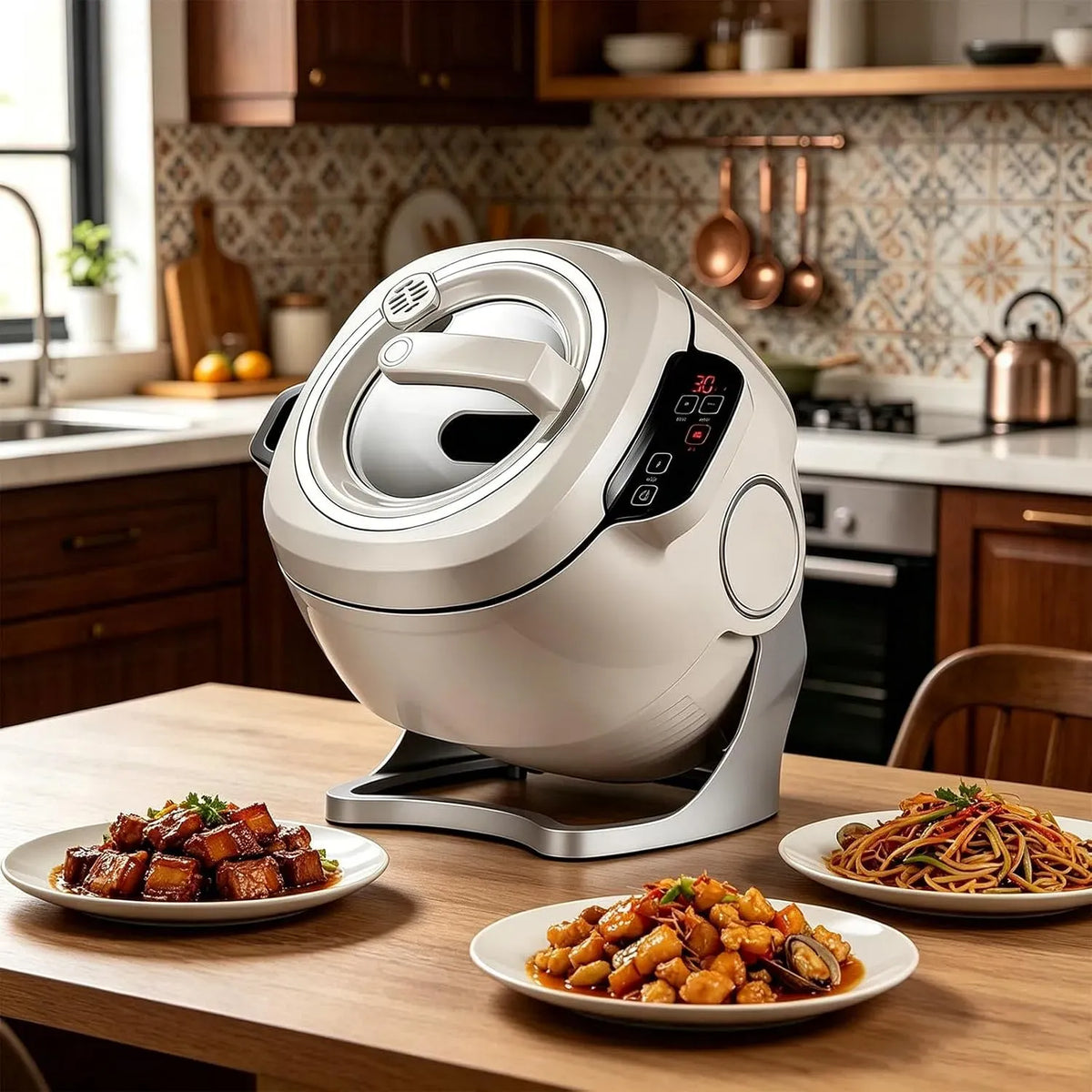 Macchina da Cucina, Multicooker, pentola elettrica multifunzione, multicooker elettrico, per stufare e Saltare