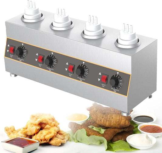 Scaldabagno, 320 W, professionale, ristorazione, 4 griglie
