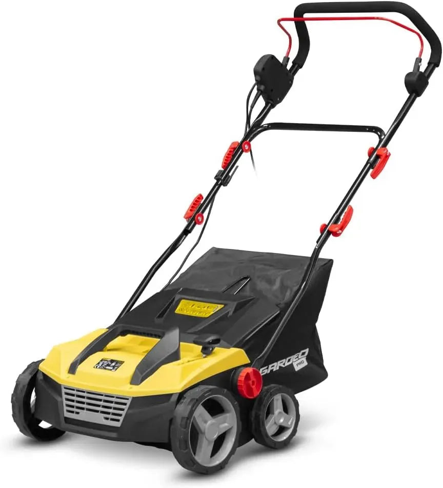 Spazzatrice elettrica per erba sintetica 1600 W, vasca 48 l, 38 cm, altezza 5 posizioni