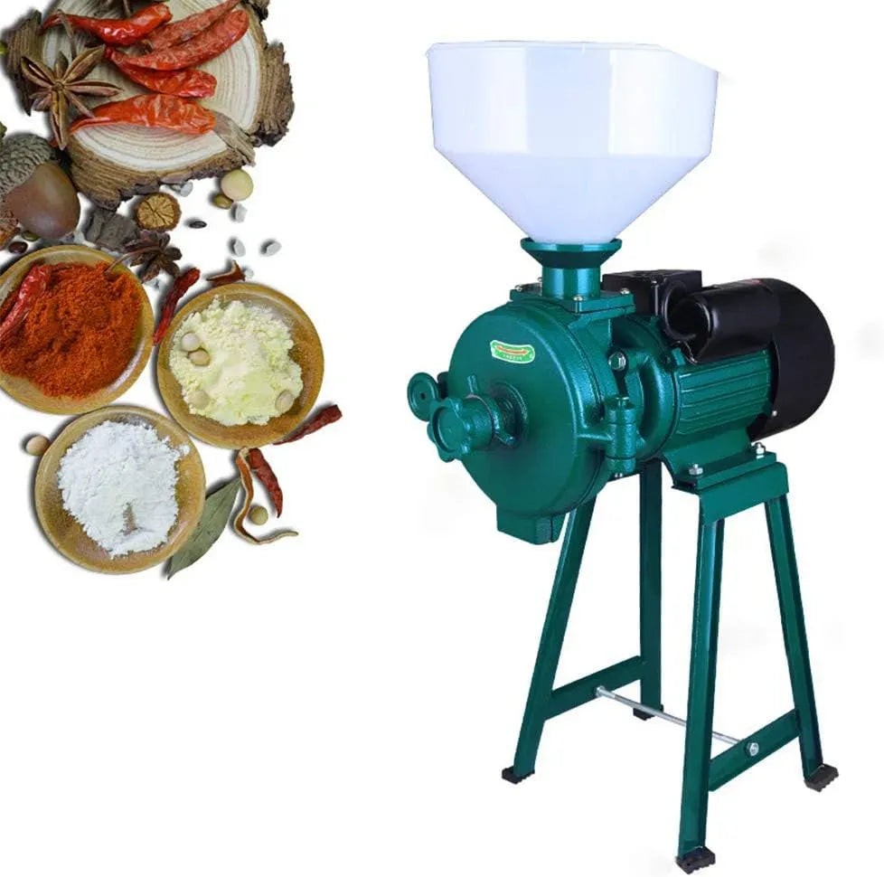 W 1400 Mulino, motore, macinatore elettrico, 2200 W, professionale, verde, per cereali mais caffè spezie erbe noci verde
