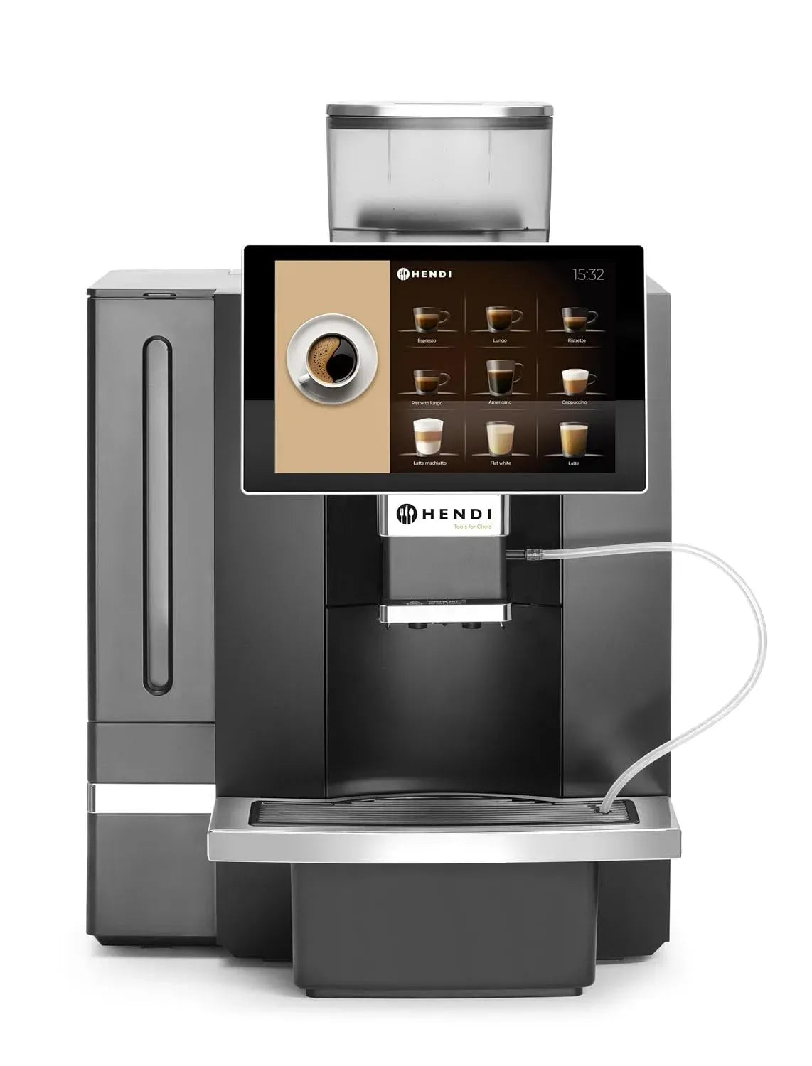 Macchina da caffè automatica, 6 L, 3000 W, 230 V, HENDI, ampio serbatoio, professionale, pressione 19 bar, 390x544x, 578mm, 1 kg chicchi, ABS