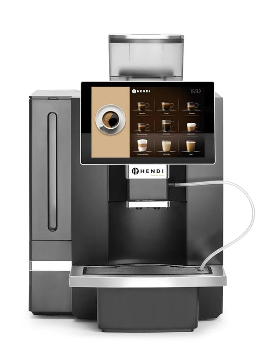 Macchina da caffè automatica, 6 L, 3000 W, 230 V, HENDI, ampio serbatoio, professionale, pressione 19 bar, 390x544x, 578mm, 1 kg chicchi, ABS
