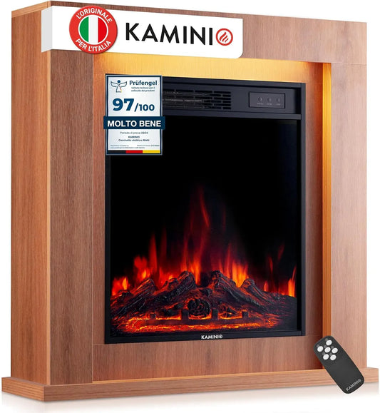 KAMINIO® Matti MODERN 32 Quercia Camino elettrico da appoggio