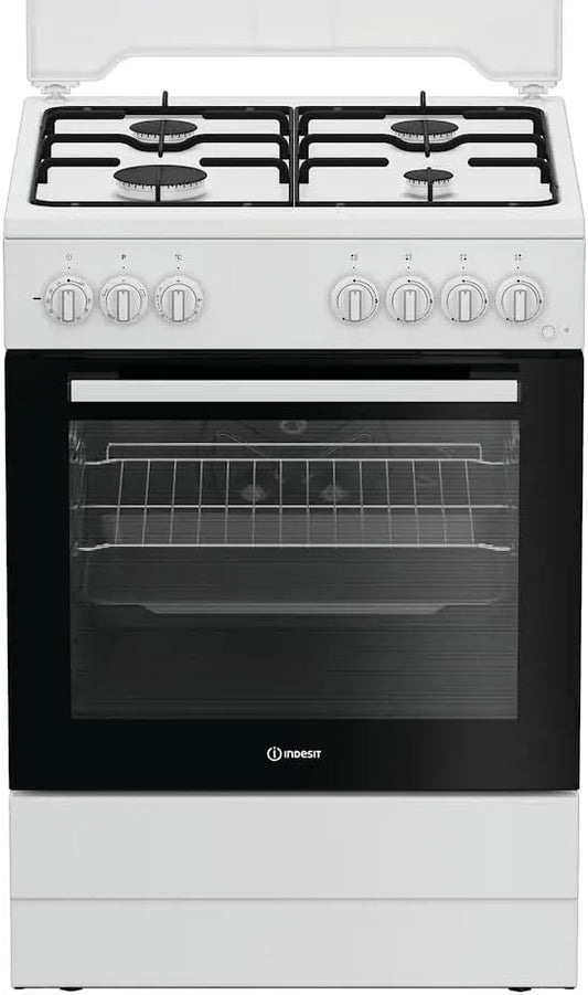 Forno elettrico, 60 Cm, 73 L, 4 fuochi, classe energetica E, Cucina I6G3PMW, timer, grill, bianco, Click&Steam