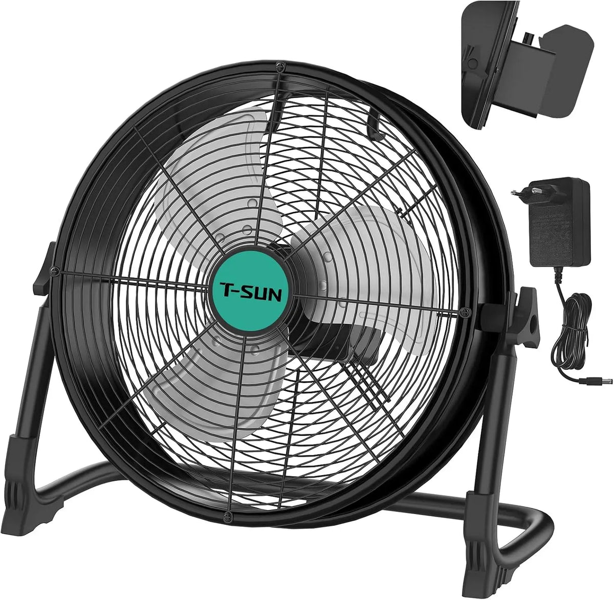 Makita SUN 12 Ventilatore, ventola per circolazione dell'aria, T- ' Ventilatore a Piantana Compatibile con Batteria/Adattatore