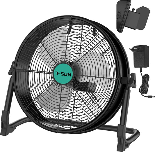 Makita SUN 12 Ventilatore, ventola per circolazione dell'aria, T- ' Ventilatore a Piantana Compatibile con Batteria/Adattatore