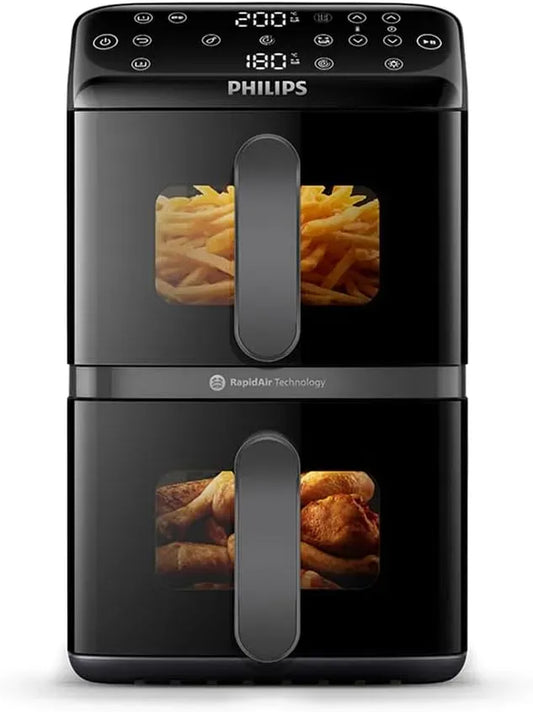 Philips 5+5L Friggitrice ad aria, 10 L, pannello IPS