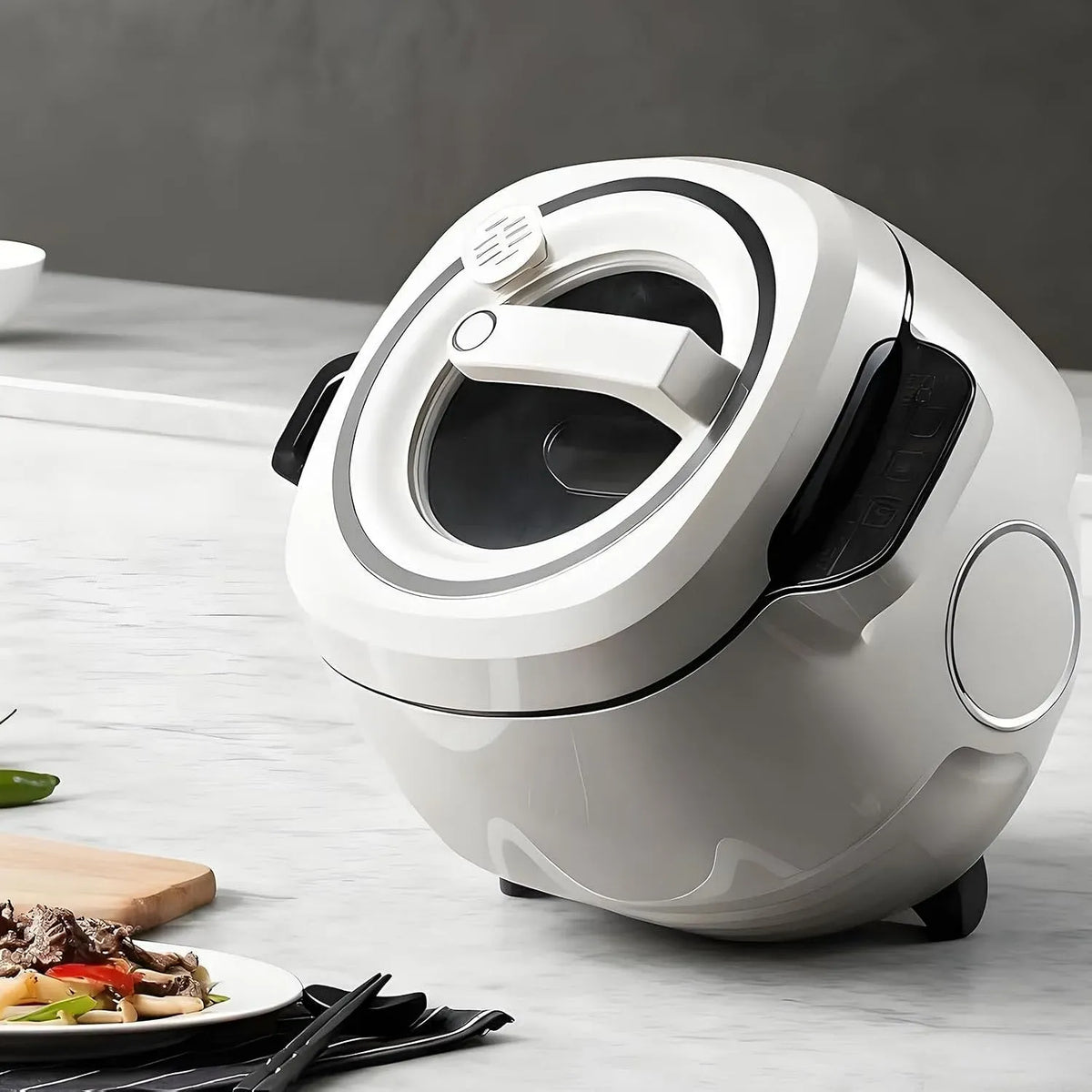 Robot da cucina, 6 L, effetto 3D, professionale, Riscaldamento 3D Completo, Macchina da Cucina Automatica da 6 L