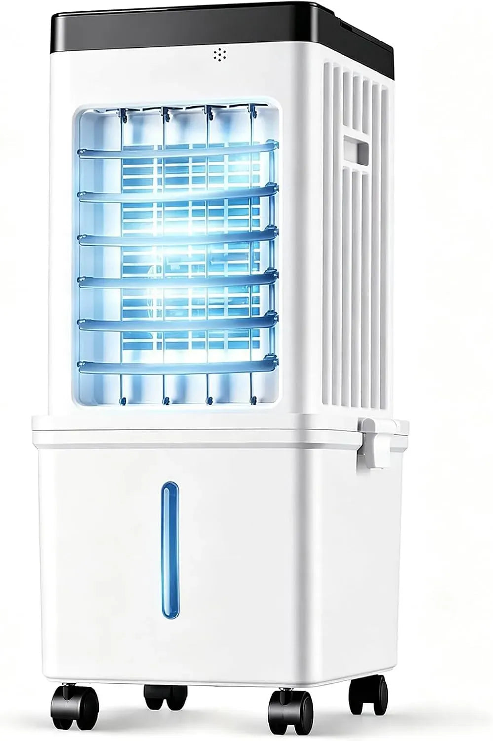 Pannello Di Raffreddamento Spesso, Raffrescatore D'aria Evaporativo Portatile, Climatizzatore 3 In 1, Swamp Cooler con 3 Velocità, Serbatoio Acqua