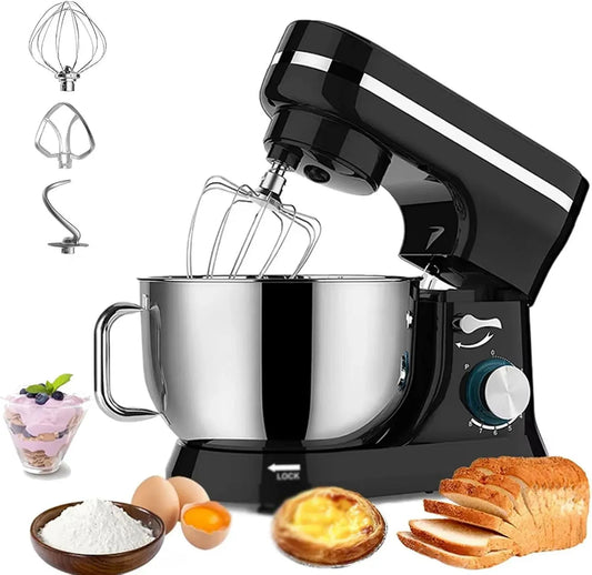 Paraspruzzi, Gancio Per Impastare, Impastatrice Planetaria Da 5 Qt, Impastatrice Da 1000 W Con Ciotola In Acciaio Inossidabile, Frusta, Impastatrice