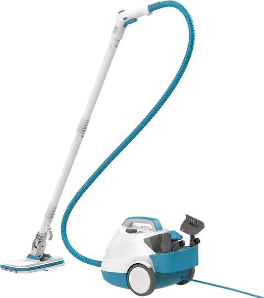 Black+Decker BHSMP2008-QS Pulitore a vapore, 1,2 L, 2000 W, vapore pressurizzato, ampio serbatoio, rimovibile, nero
