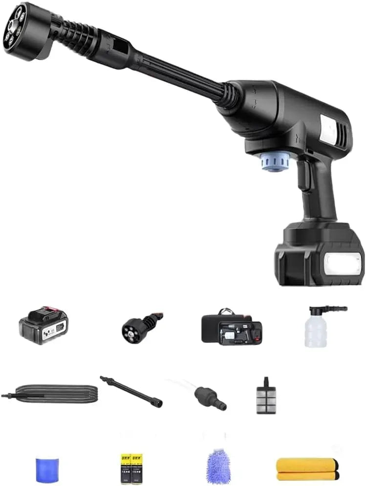 Idropulitrice, 600 W, 24 V, nero, potente strumento di lavaggio automatico da 2,5 MPa