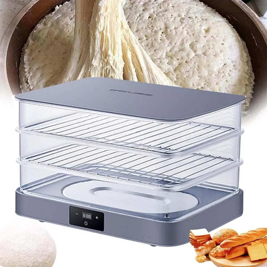 macchina per la, armadio, 40 L, 20 a 50 °C, pizza, per la lievitazione del pane