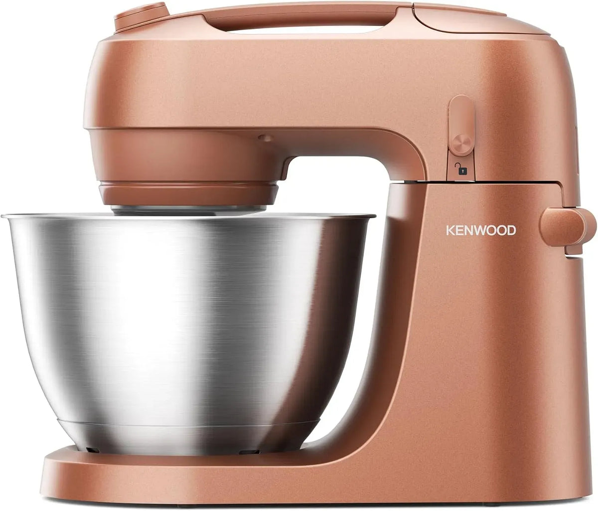 Kenwood KZM35.000RD dotata di Maniglia, Go Planetaria con Design Salvaspazio, Impastatrice Compatta con Ciotola da 4L, 3 Strumenti di miscelazione, 6