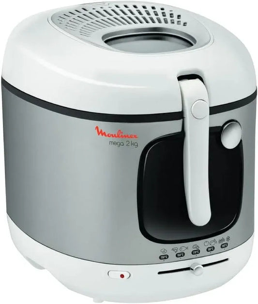Moulinex AM480070 filtro, 3 L, timer, ampio serbatoio, rivestimento antiaderente, bianco