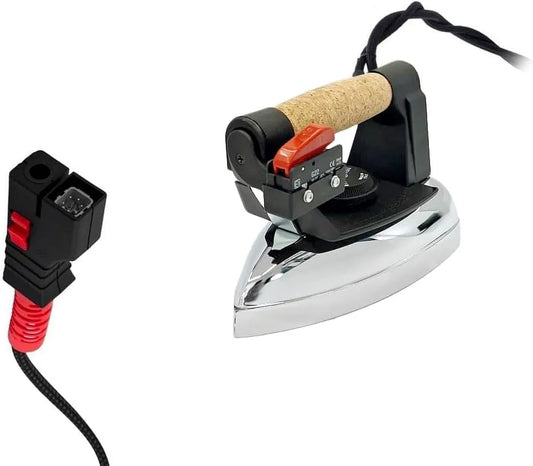 Elettroferro Vapore Professionale Satinato dotato di Paravapore 1,55 kg Spina per GV/LP