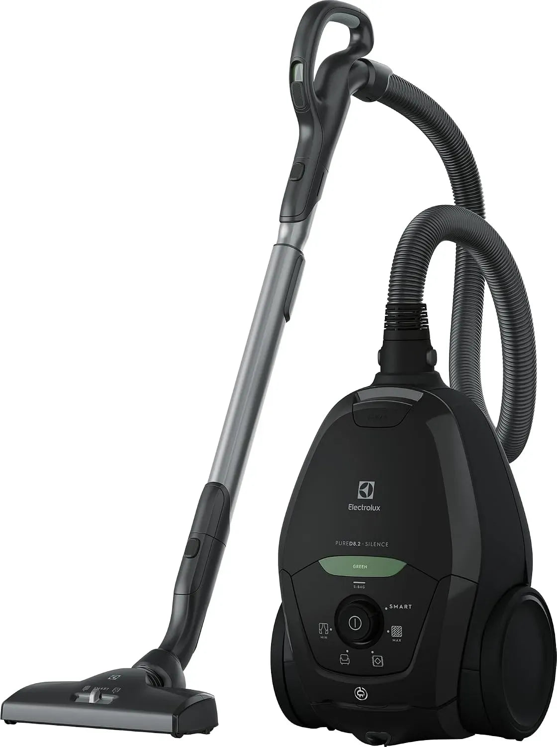 Electrolux PD82-GREEN D8.2 Aspirapolvere, 600 W, 57 dB, verde, Potenza Massima 600 W, 2 Spazzole e Accessorio 3in1, Filtro HEPA