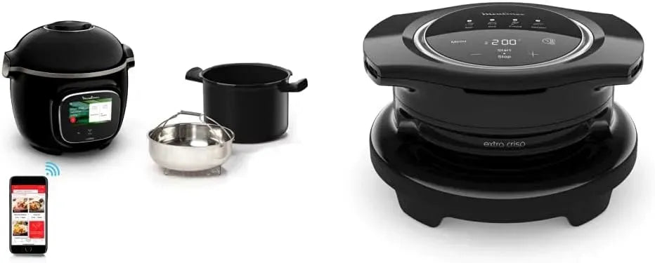 Moulinex EZ1508 CE9028 Accessorio per elettrodomestico, 4 programmi, touch, Wi-Fi, Ricette Gratuite + Cookeo Touch WiFi Multicooker