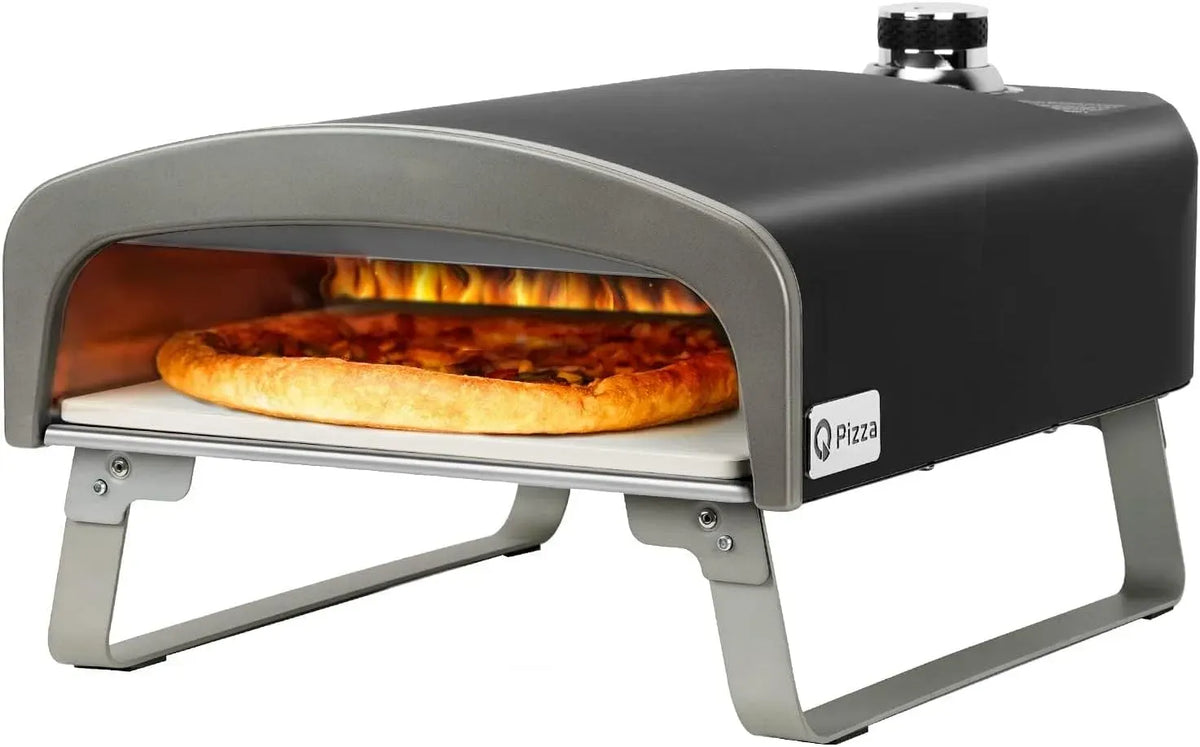 Forno elettrico per pizza, 33 cm, pietra refrattaria, 50 mbar, 500 °C