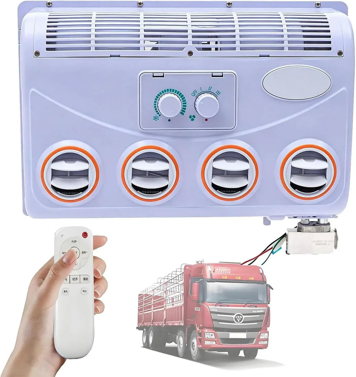 Condizionatore 12V/24V, 12 V, 3 velocità, Regolazione a 3 velocità