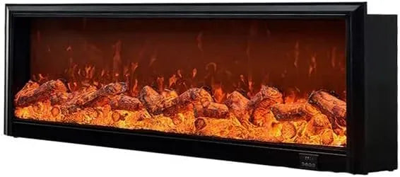 camino elettrico decorativo, Camino elettrico Camino elettrico, camino elettrico ad incasso con effetti di fuoco realistici, pannello di controllo