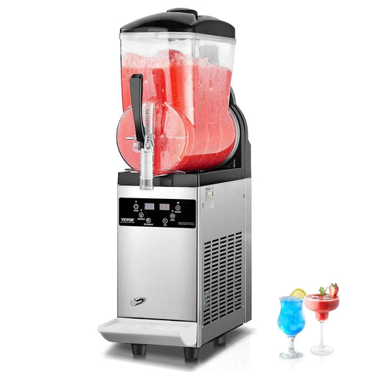 VEVOR Macchina per Frullati, Macchina per Bevande, 12 L, ampio serbatoio, professionale, acciaio inox, per Bevande Ghiacciate Fredde Commerciale