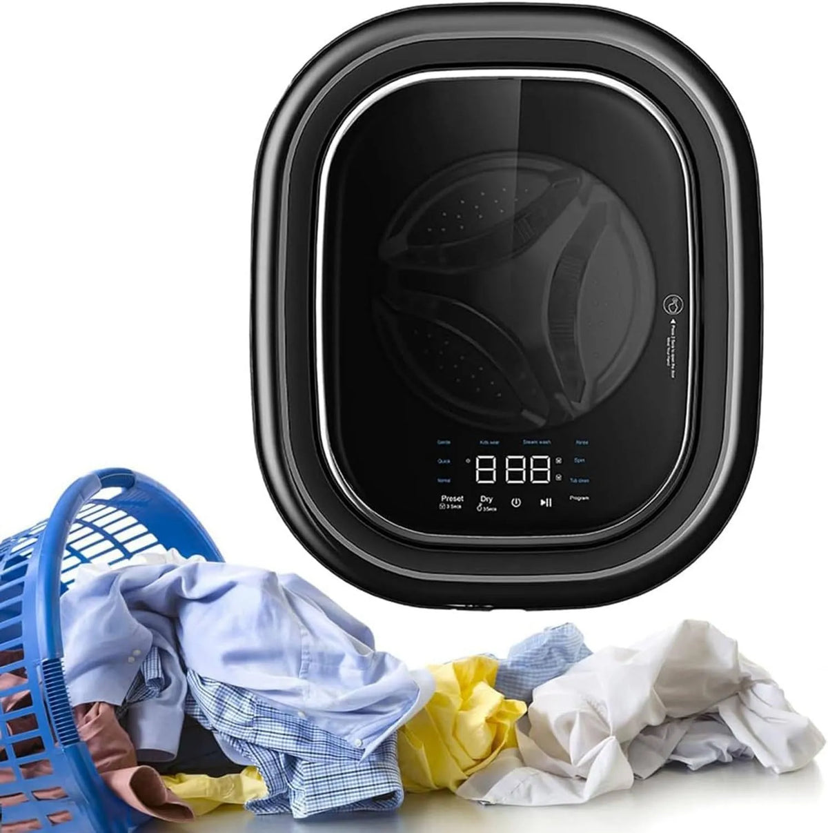 Lavatrice, 3 kg, telecomando APP, lavabiancheria, Mini lavatrice automatica da 3 kg
