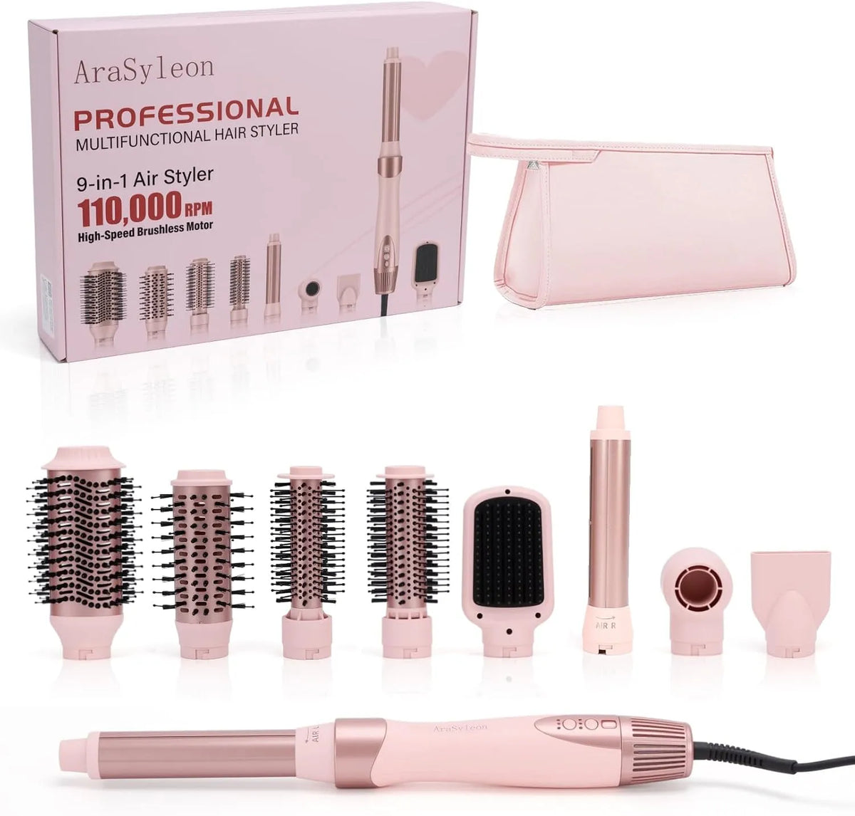 Arricciacapelli Coanda, 9 In 1 Multistyler & Airstyler dotato di Ionica