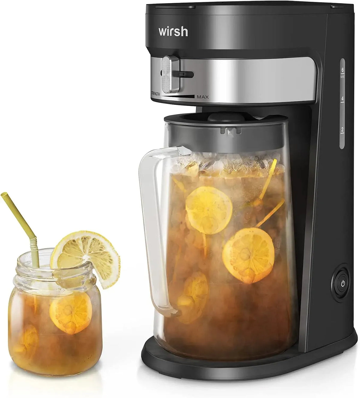 Macchina per il t, macchina per caff, filtro, macchina da caffè elettrica, per il tè freddo con brocca da 3 QT