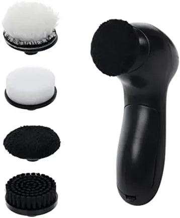 Lucidascarpe, Spazzola, Pulitore, macchina elettrica lustrascarpe, portatile, nero, per la Cura di Scarpe