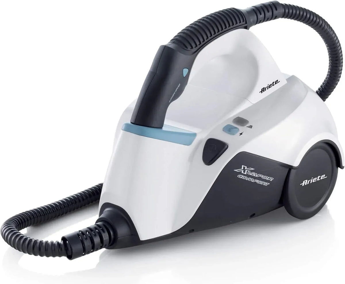 Pulitore a vapore, 1500 W, bianco, Ariete 4145 XVapor Comfort, Uccide 99,9% germi e batteri, vapore continuo 45', 5 bar