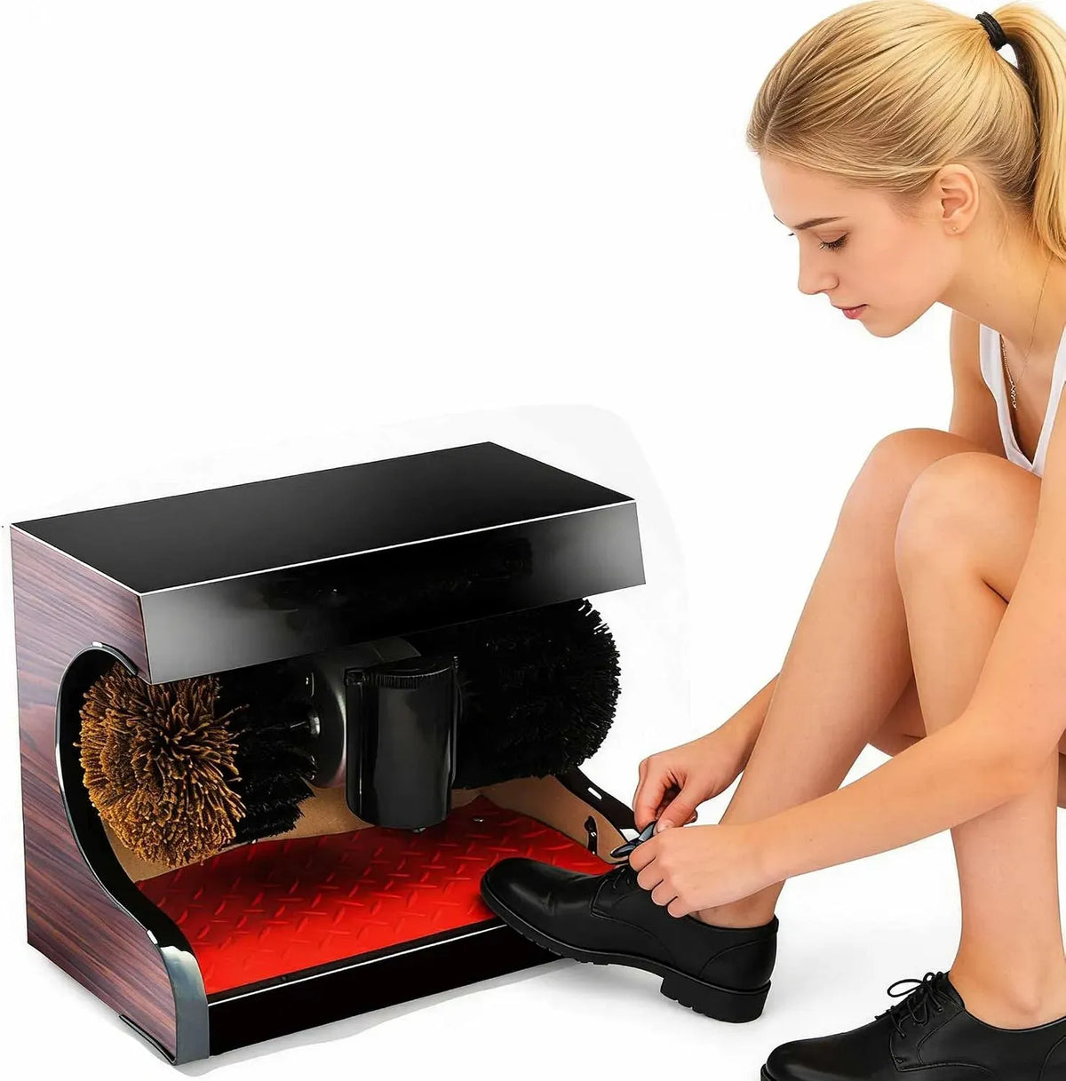 Lucidatrice, Spazzola, Sensore, lucidatrice elettrica, professionale, per scarpe Macchina Elettrica Automatica Sensore di Indu